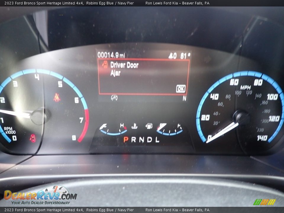 2023 Ford Bronco Sport Heritage Limited 4x4 Robins Egg Blue / Navy Pier Photo #16