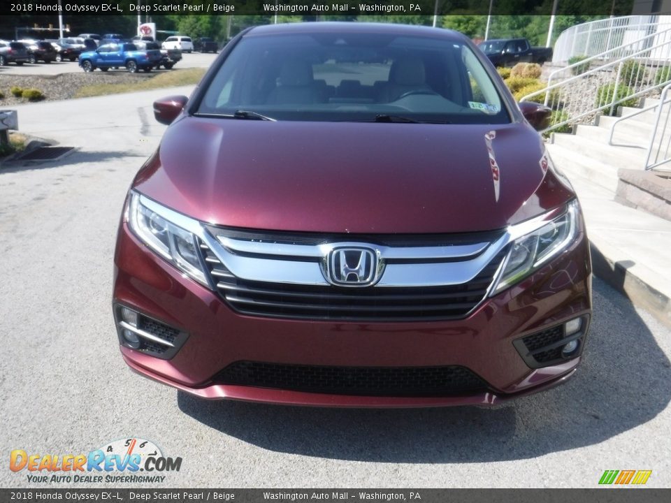 2018 Honda Odyssey EX-L Deep Scarlet Pearl / Beige Photo #11