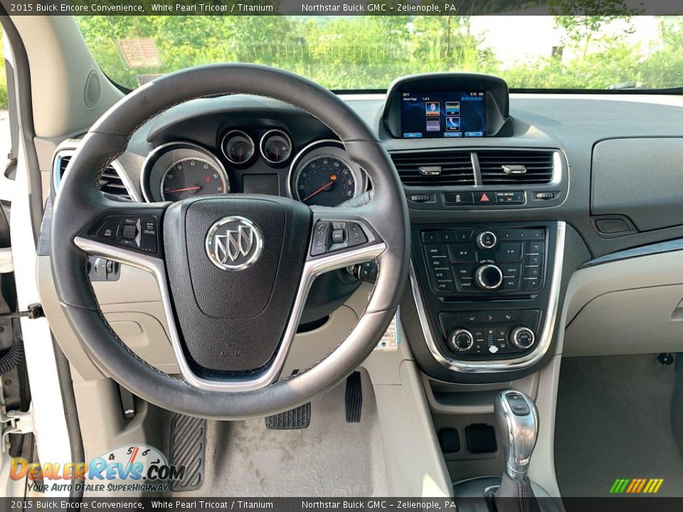 2015 Buick Encore Convenience White Pearl Tricoat / Titanium Photo #19