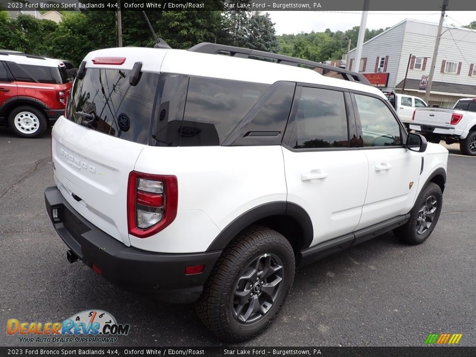 2023 Ford Bronco Sport Badlands 4x4 Oxford White / Ebony/Roast Photo #5