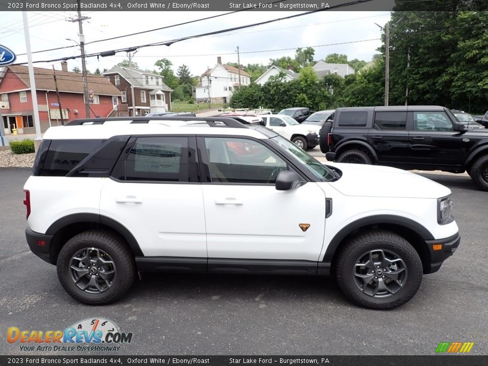 2023 Ford Bronco Sport Badlands 4x4 Oxford White / Ebony/Roast Photo #6