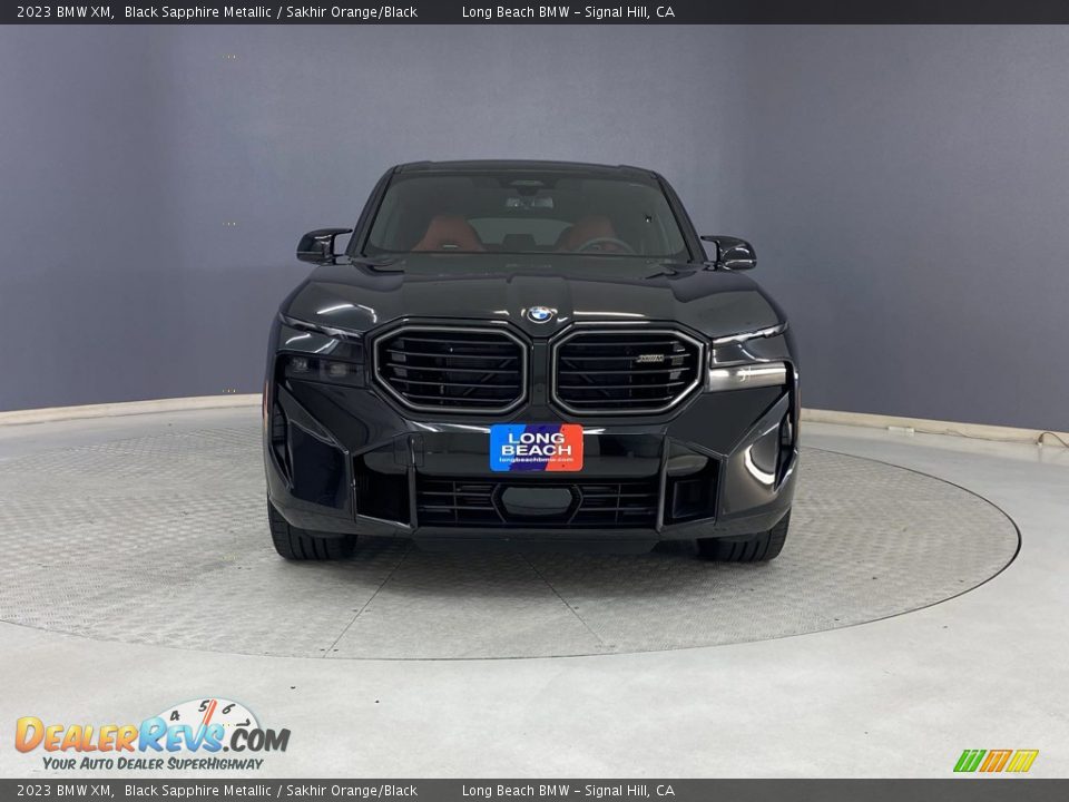 2023 BMW XM Black Sapphire Metallic / Sakhir Orange/Black Photo #2