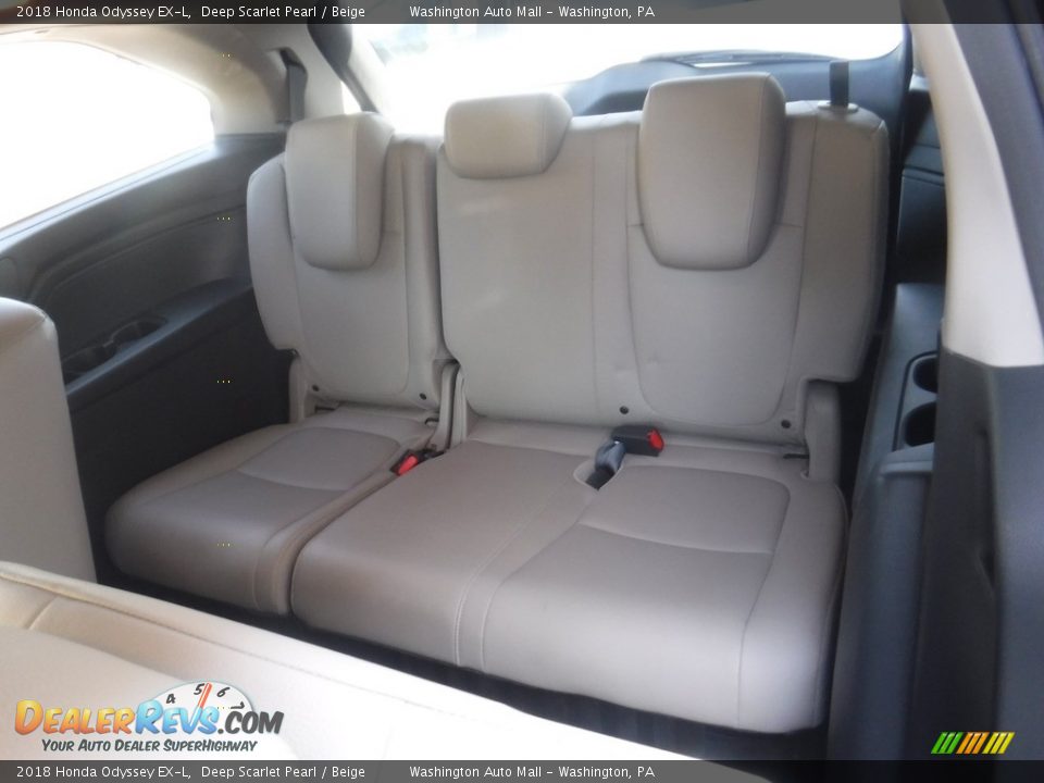 2018 Honda Odyssey EX-L Deep Scarlet Pearl / Beige Photo #29