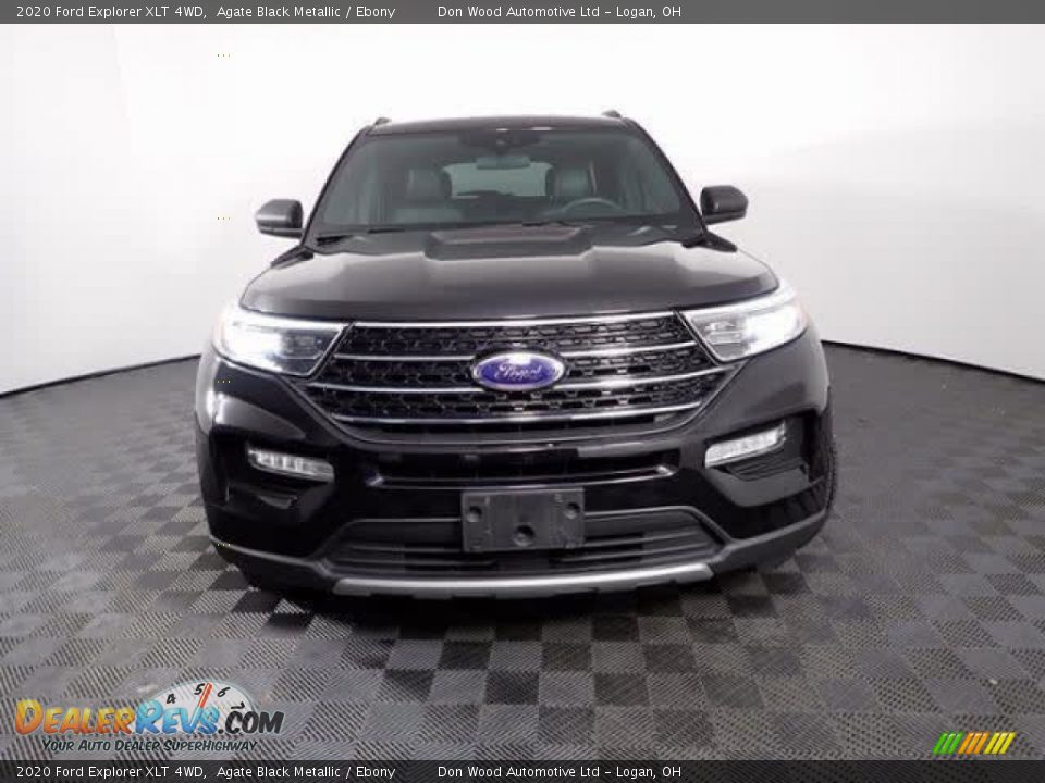 2020 Ford Explorer XLT 4WD Agate Black Metallic / Ebony Photo #5