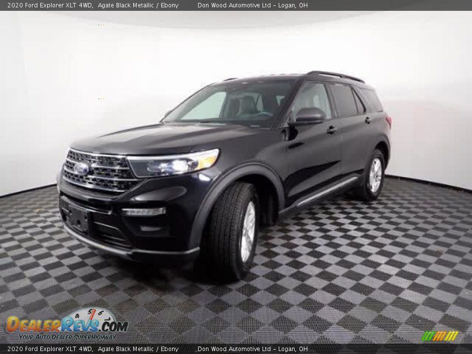 2020 Ford Explorer XLT 4WD Agate Black Metallic / Ebony Photo #6