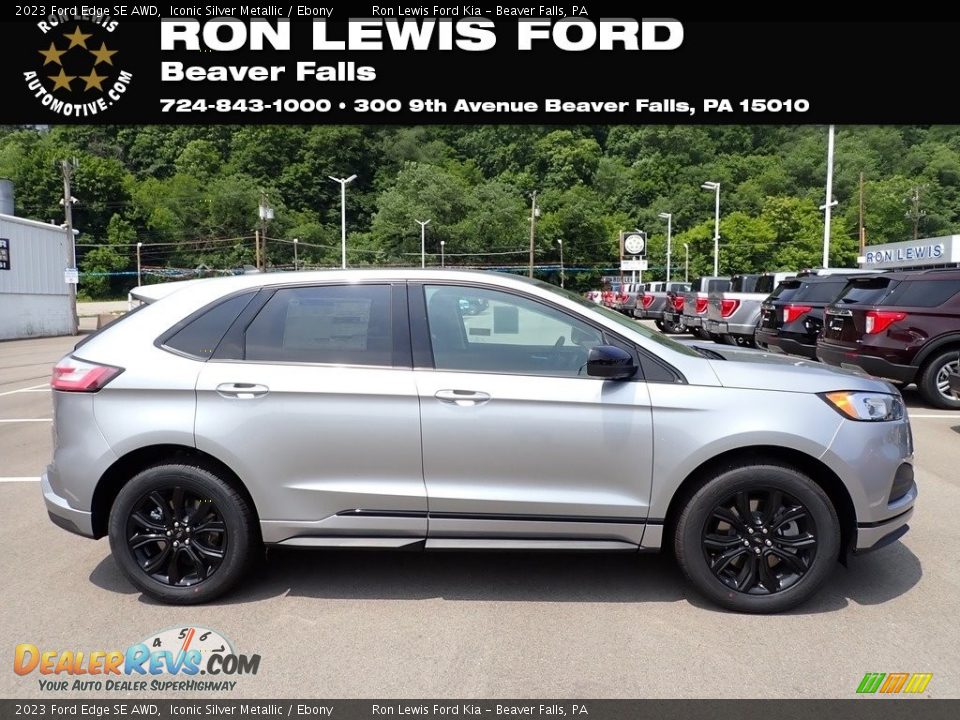2023 Ford Edge SE AWD Iconic Silver Metallic / Ebony Photo #1