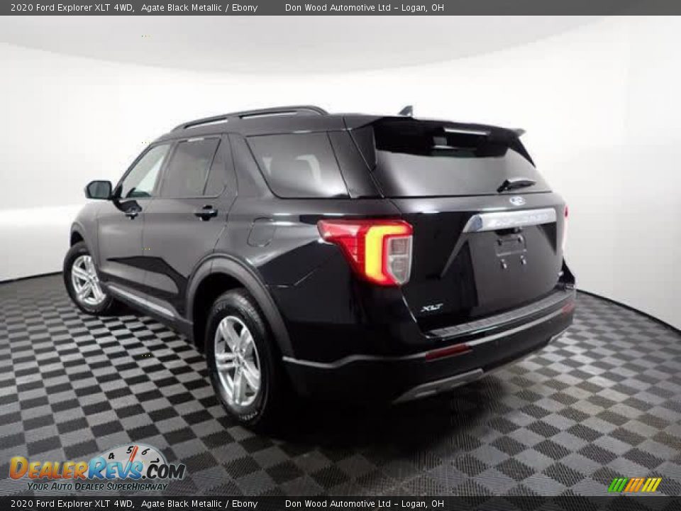 2020 Ford Explorer XLT 4WD Agate Black Metallic / Ebony Photo #7