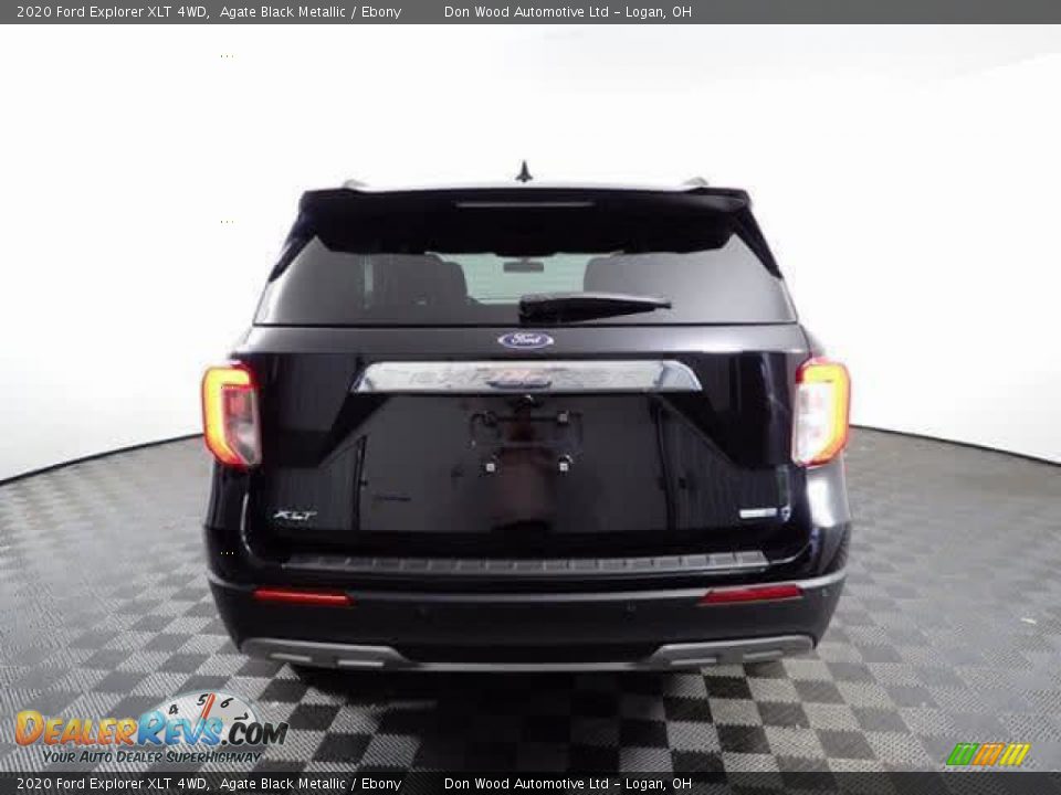 2020 Ford Explorer XLT 4WD Agate Black Metallic / Ebony Photo #8