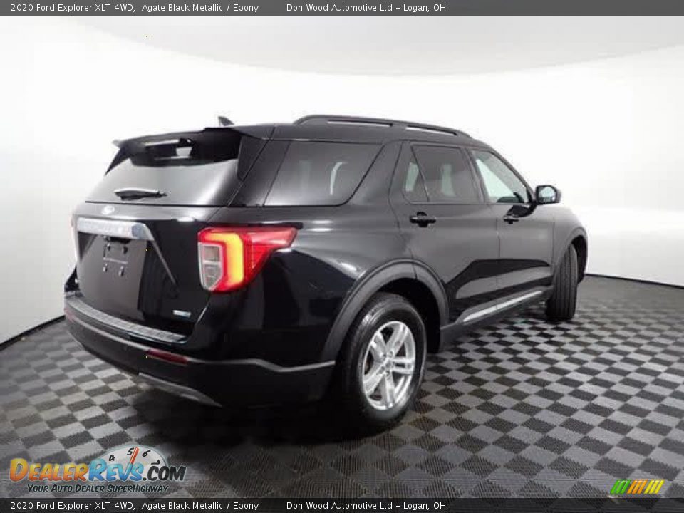 2020 Ford Explorer XLT 4WD Agate Black Metallic / Ebony Photo #11