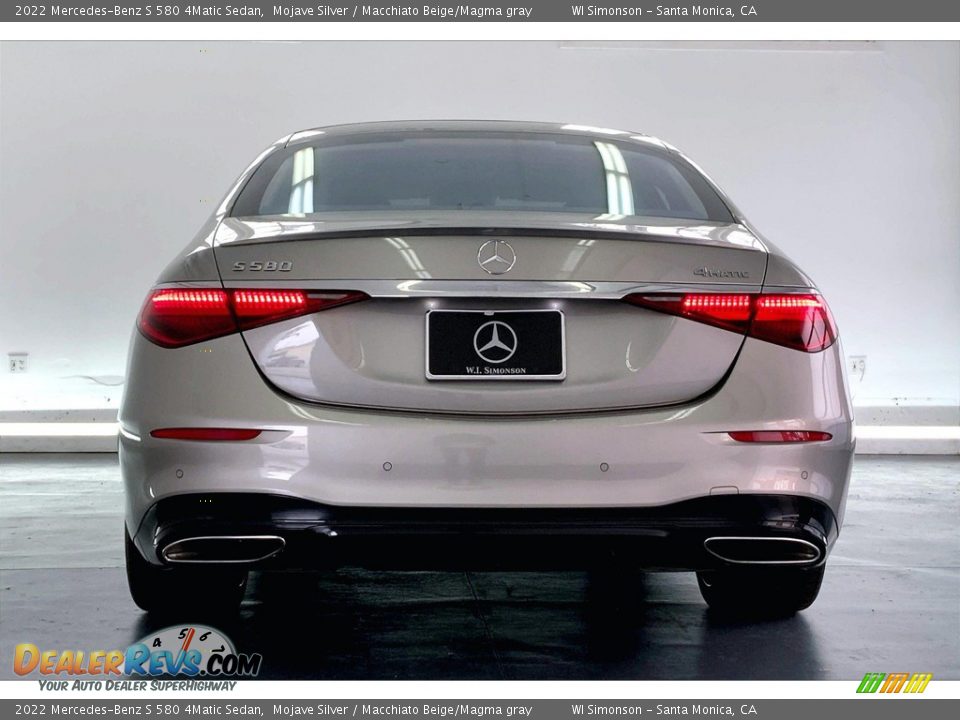 2022 Mercedes-Benz S 580 4Matic Sedan Mojave Silver / Macchiato Beige/Magma gray Photo #3