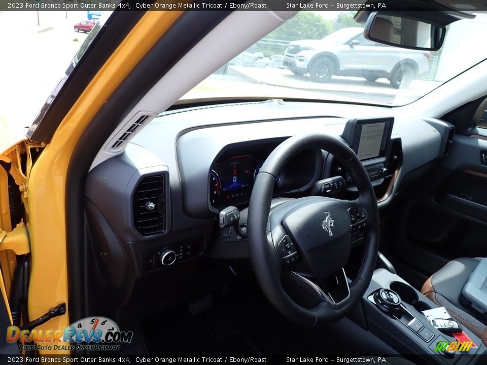 2023 Ford Bronco Sport Outer Banks 4x4 Cyber Orange Metallic Tricoat / Ebony/Roast Photo #19