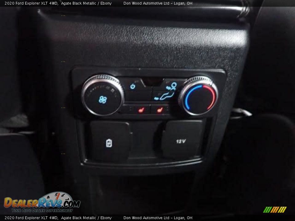 2020 Ford Explorer XLT 4WD Agate Black Metallic / Ebony Photo #25