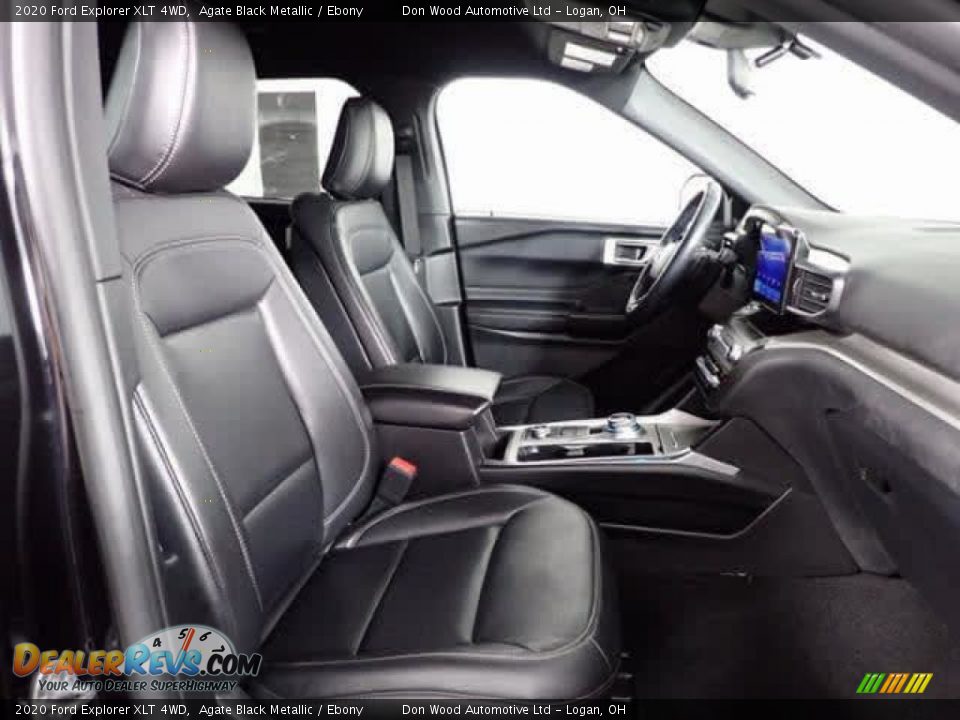 2020 Ford Explorer XLT 4WD Agate Black Metallic / Ebony Photo #28