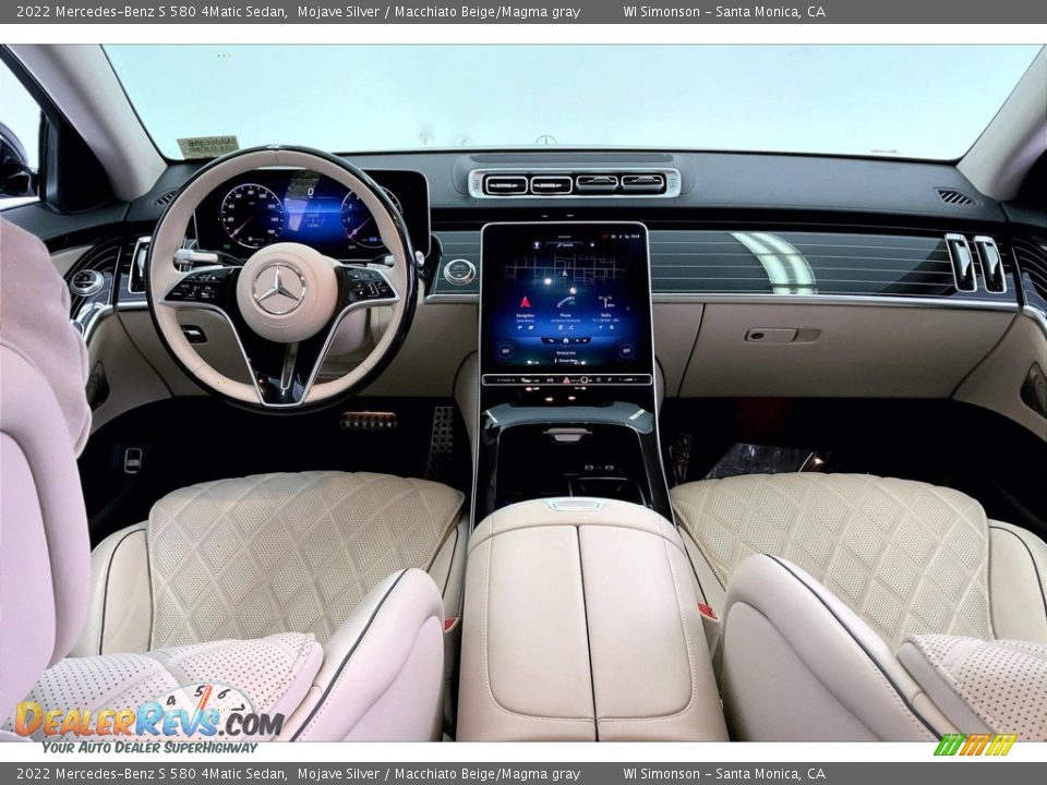 Macchiato Beige/Magma gray Interior - 2022 Mercedes-Benz S 580 4Matic Sedan Photo #15