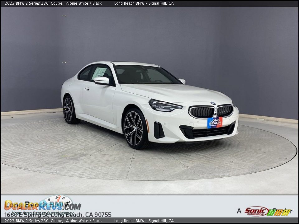2023 BMW 2 Series 230i Coupe Alpine White / Black Photo #1