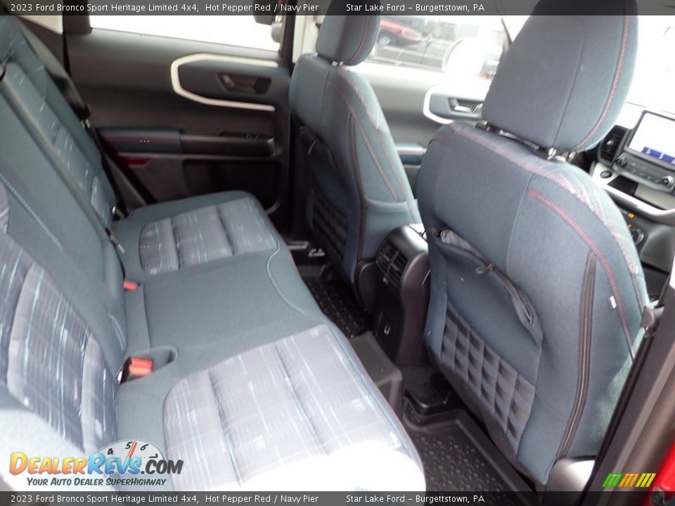 Rear Seat of 2023 Ford Bronco Sport Heritage Limited 4x4 Photo #10