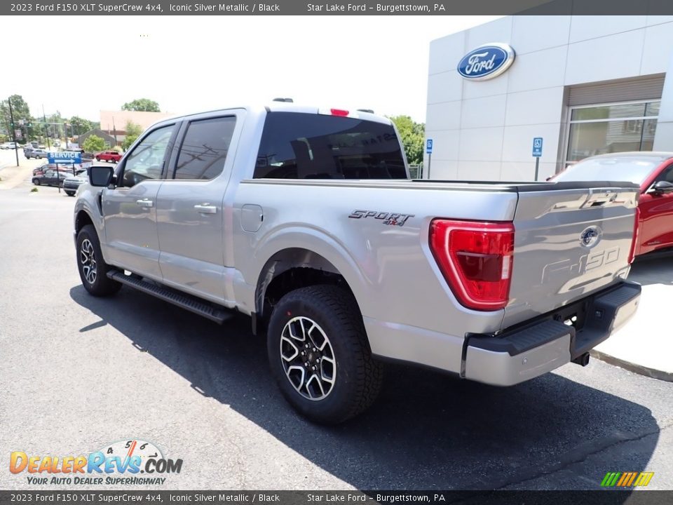 2023 Ford F150 XLT SuperCrew 4x4 Iconic Silver Metallic / Black Photo #3