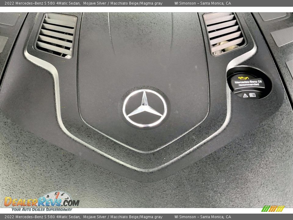 2022 Mercedes-Benz S 580 4Matic Sedan Mojave Silver / Macchiato Beige/Magma gray Photo #32