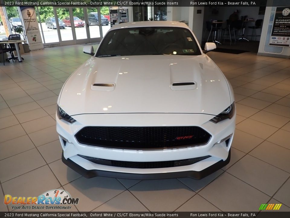 2023 Ford Mustang California Special Fastback Oxford White / CS/GT Ebony w/Miko Suede Inserts Photo #2