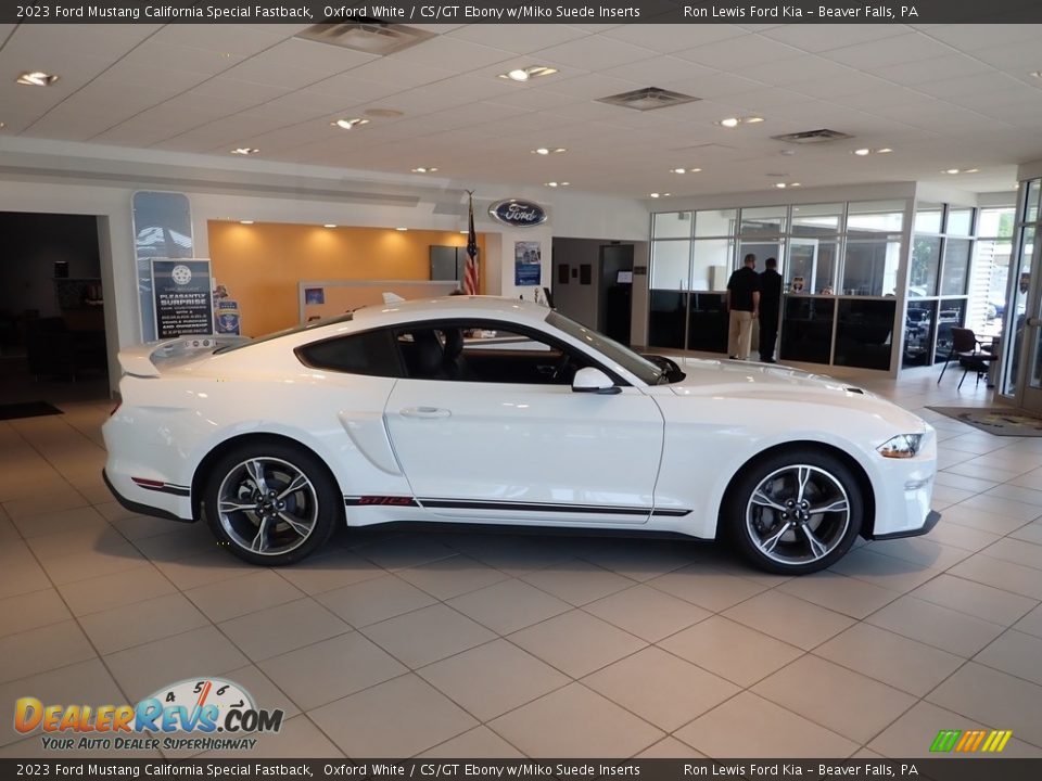 2023 Ford Mustang California Special Fastback Oxford White / CS/GT Ebony w/Miko Suede Inserts Photo #4