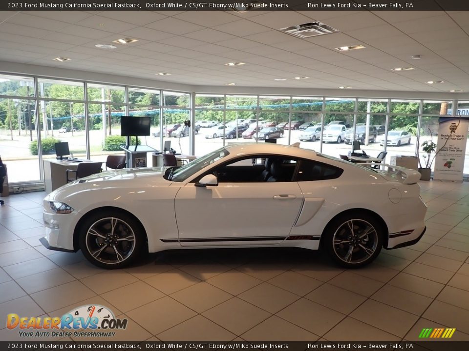 2023 Ford Mustang California Special Fastback Oxford White / CS/GT Ebony w/Miko Suede Inserts Photo #8