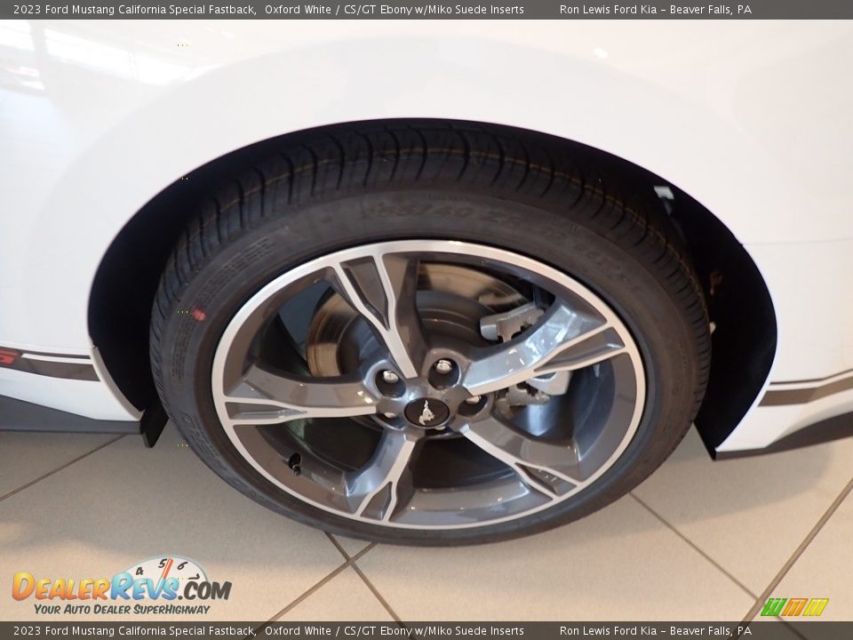 2023 Ford Mustang California Special Fastback Oxford White / CS/GT Ebony w/Miko Suede Inserts Photo #9