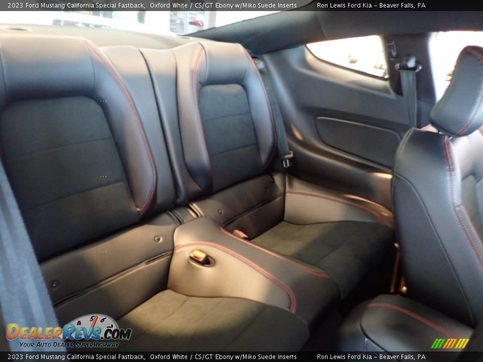 2023 Ford Mustang California Special Fastback Oxford White / CS/GT Ebony w/Miko Suede Inserts Photo #10