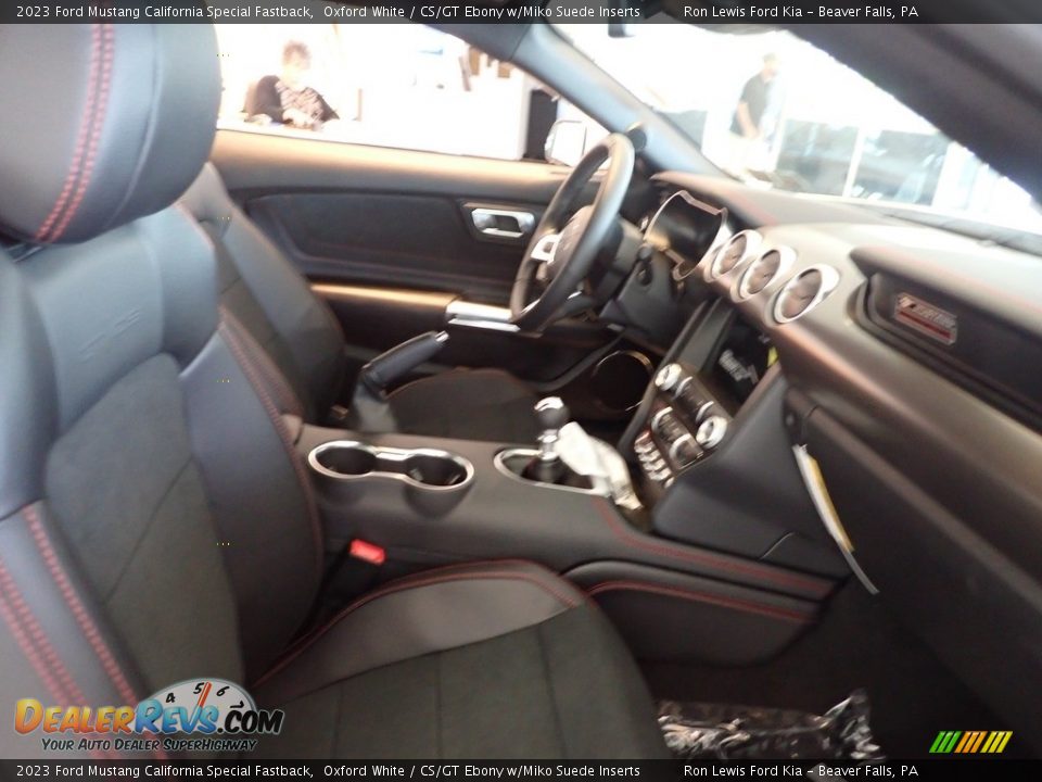2023 Ford Mustang California Special Fastback Oxford White / CS/GT Ebony w/Miko Suede Inserts Photo #11