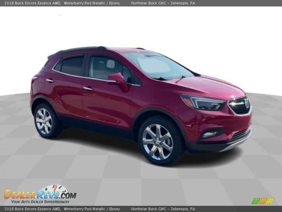 2018 Buick Encore Essence AWD Winterberry Red Metallic / Ebony Photo #2