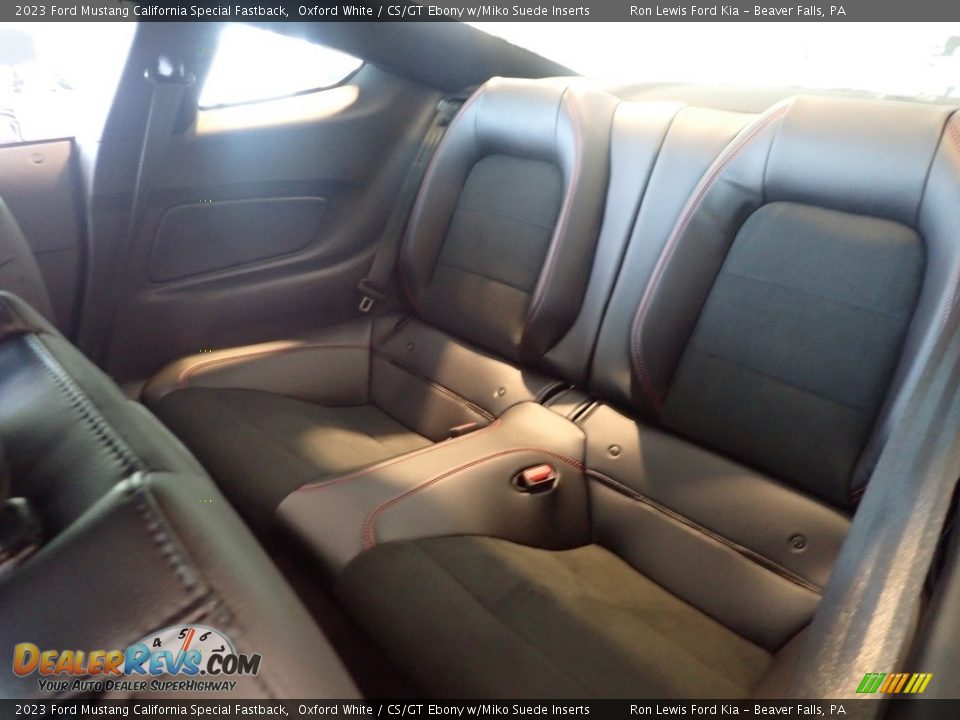 2023 Ford Mustang California Special Fastback Oxford White / CS/GT Ebony w/Miko Suede Inserts Photo #12