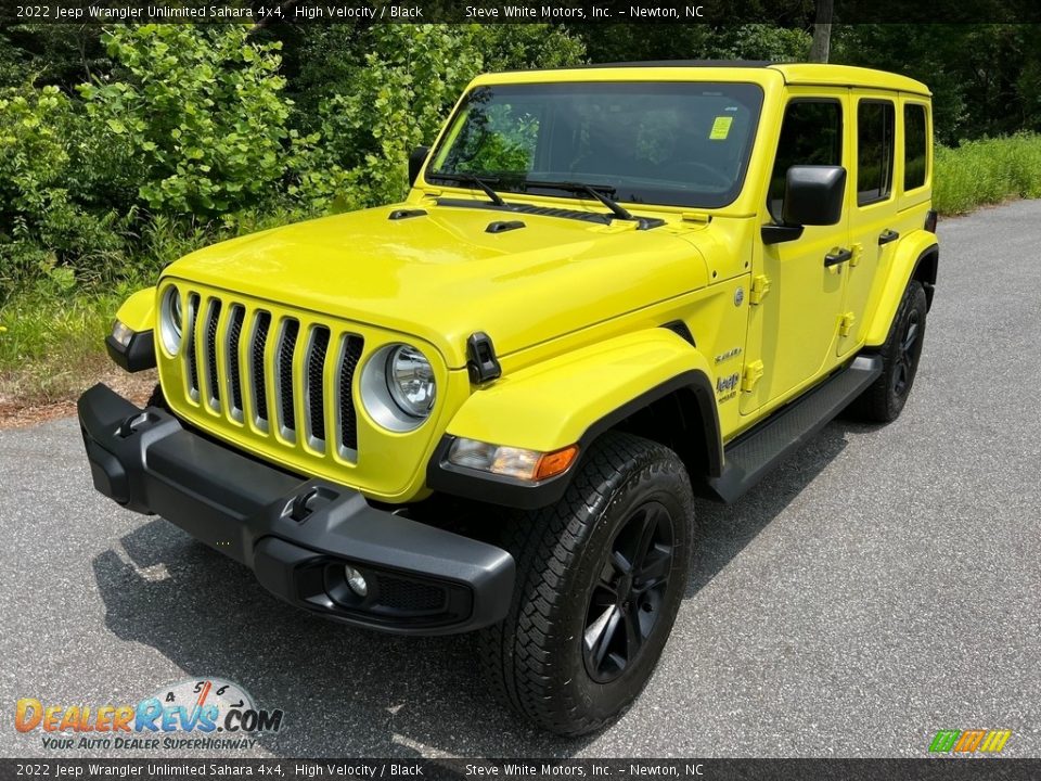 2022 Jeep Wrangler Unlimited Sahara 4x4 High Velocity / Black Photo #2