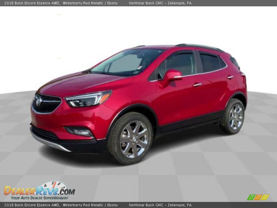 2018 Buick Encore Essence AWD Winterberry Red Metallic / Ebony Photo #4