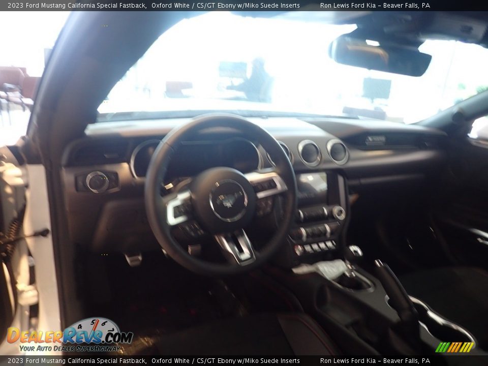 2023 Ford Mustang California Special Fastback Oxford White / CS/GT Ebony w/Miko Suede Inserts Photo #13