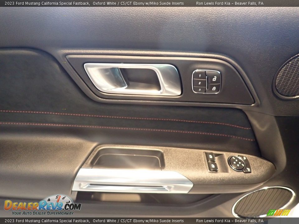 2023 Ford Mustang California Special Fastback Oxford White / CS/GT Ebony w/Miko Suede Inserts Photo #14