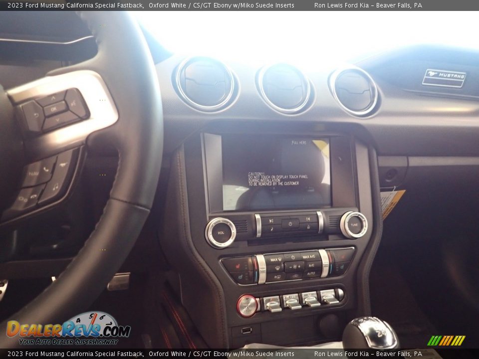 2023 Ford Mustang California Special Fastback Oxford White / CS/GT Ebony w/Miko Suede Inserts Photo #16