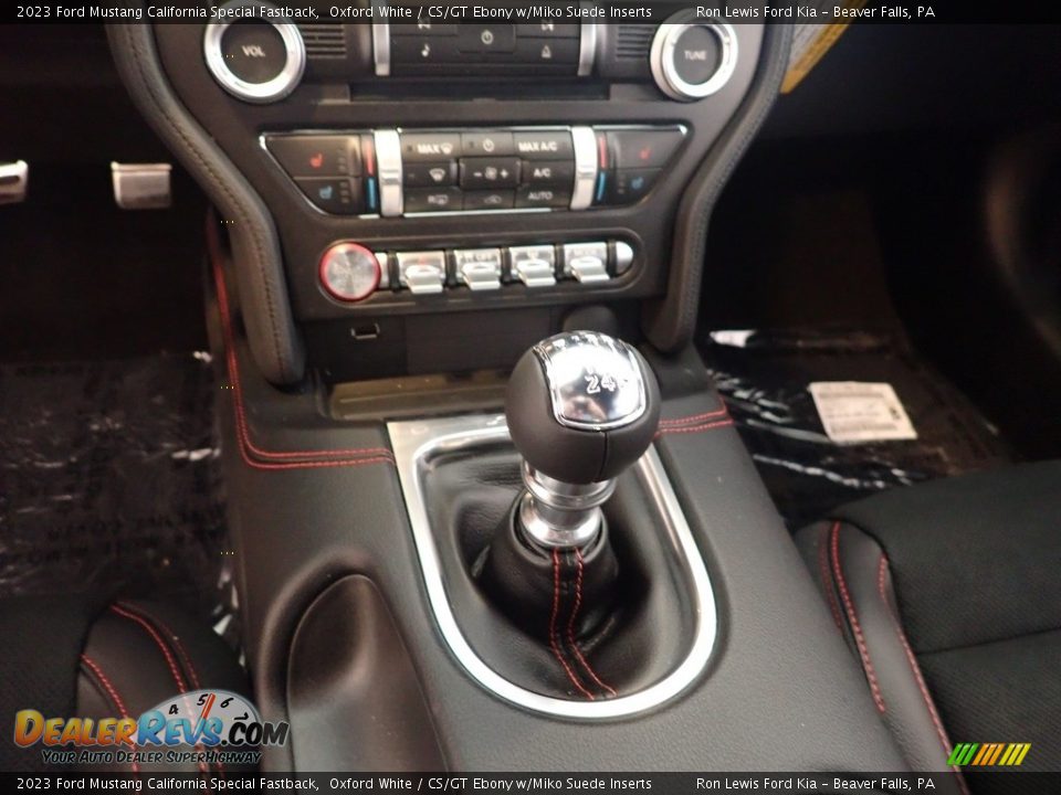 2023 Ford Mustang California Special Fastback Oxford White / CS/GT Ebony w/Miko Suede Inserts Photo #17
