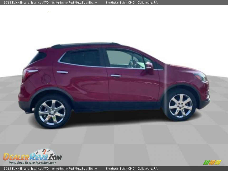 2018 Buick Encore Essence AWD Winterberry Red Metallic / Ebony Photo #9