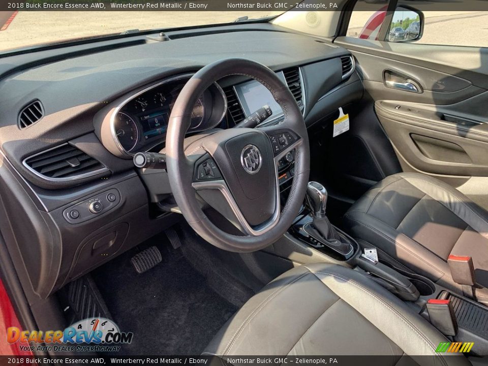 2018 Buick Encore Essence AWD Winterberry Red Metallic / Ebony Photo #10