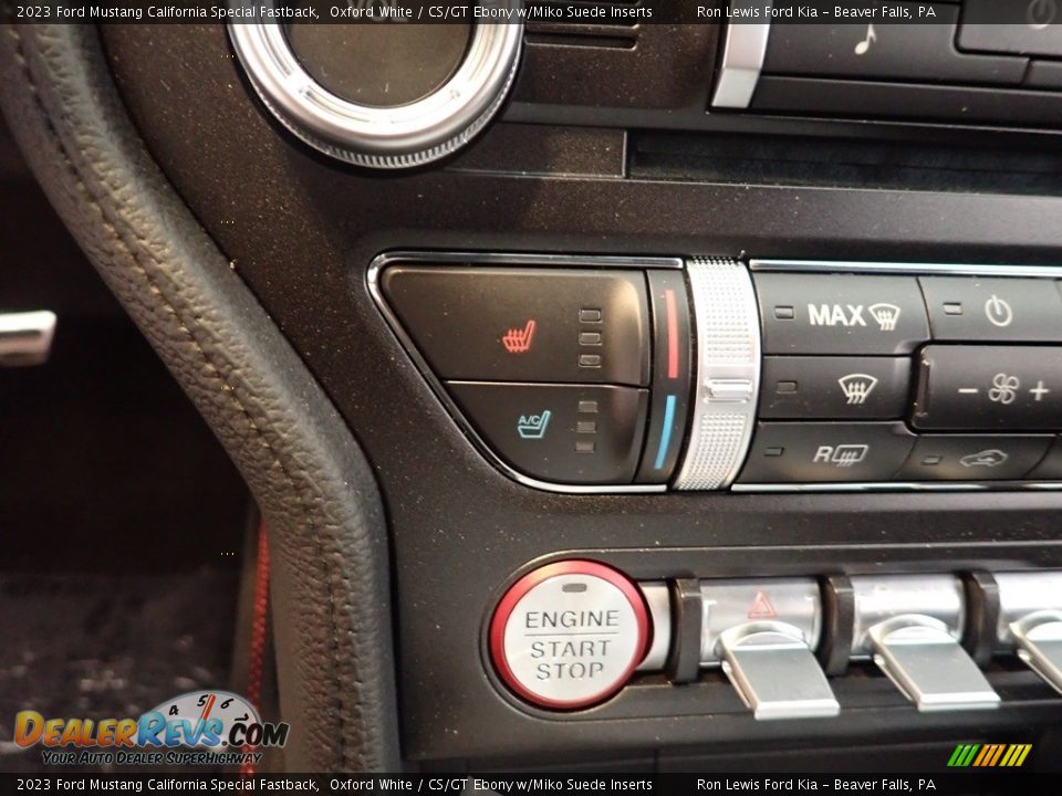2023 Ford Mustang California Special Fastback Oxford White / CS/GT Ebony w/Miko Suede Inserts Photo #19