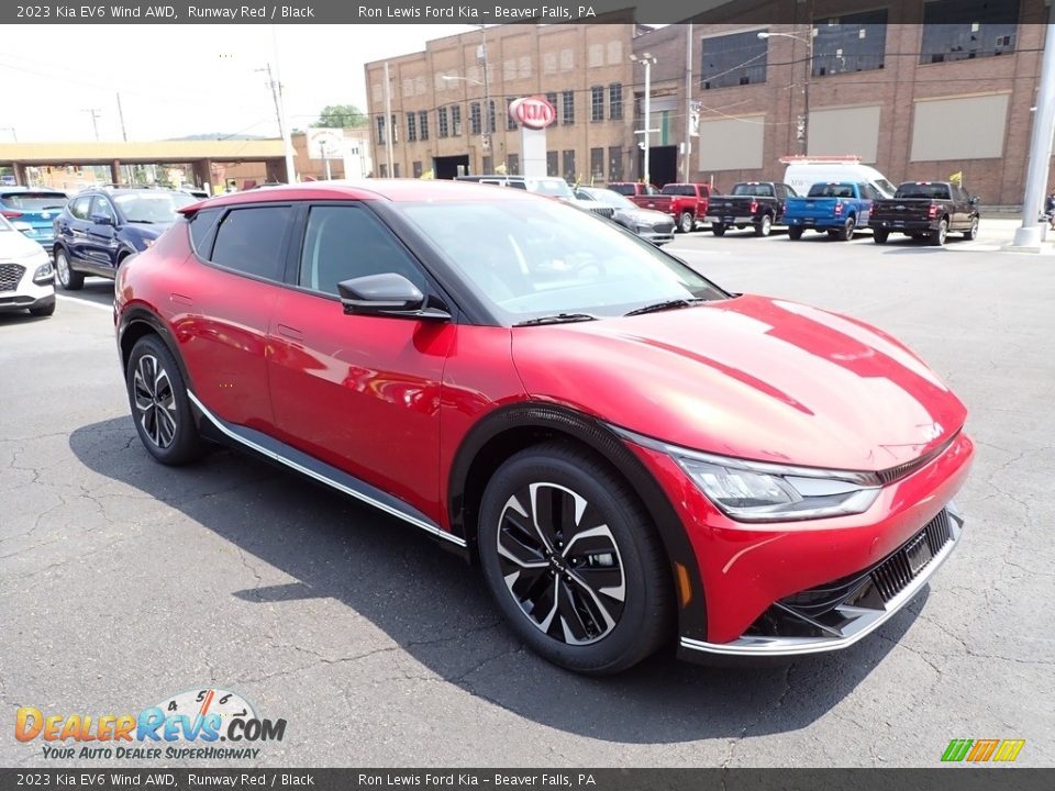 Runway Red 2023 Kia EV6 Wind AWD Photo #2