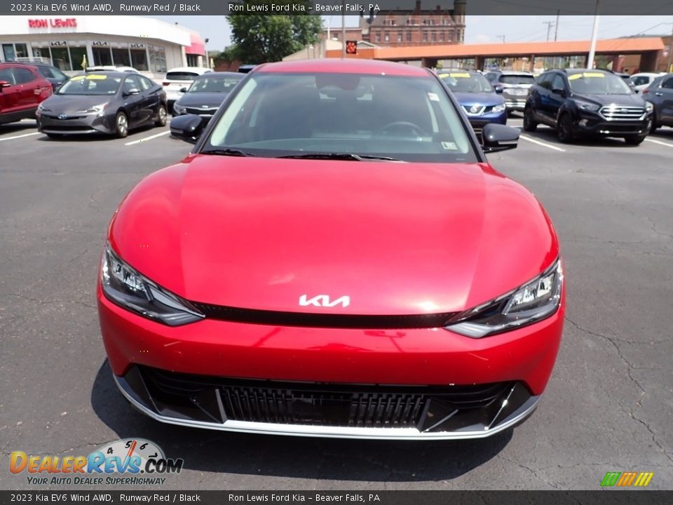2023 Kia EV6 Wind AWD Runway Red / Black Photo #3