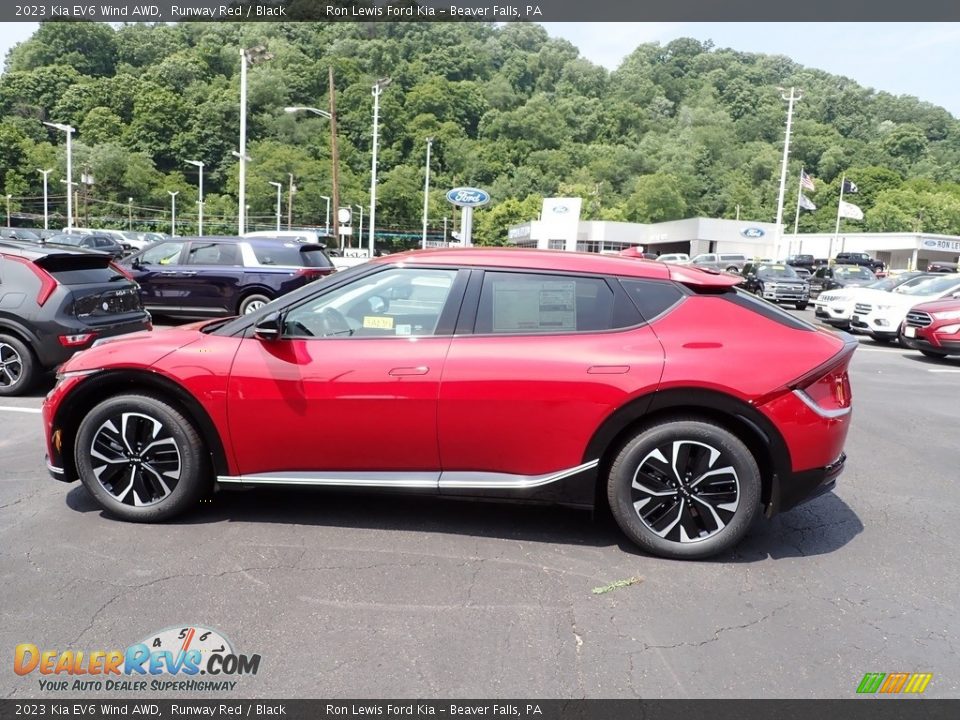 Runway Red 2023 Kia EV6 Wind AWD Photo #5