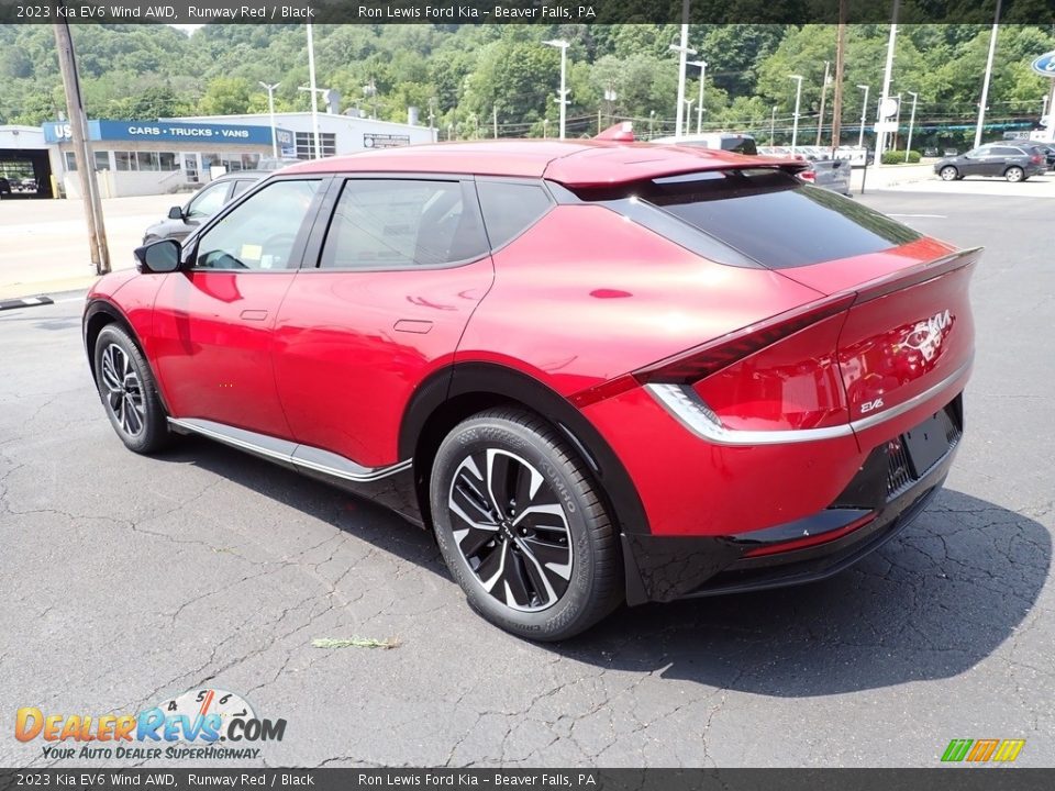 Runway Red 2023 Kia EV6 Wind AWD Photo #6