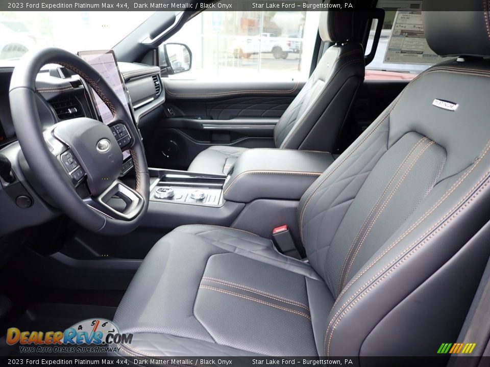 Black Onyx Interior - 2023 Ford Expedition Platinum Max 4x4 Photo #13