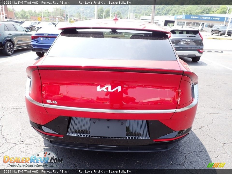2023 Kia EV6 Wind AWD Runway Red / Black Photo #7