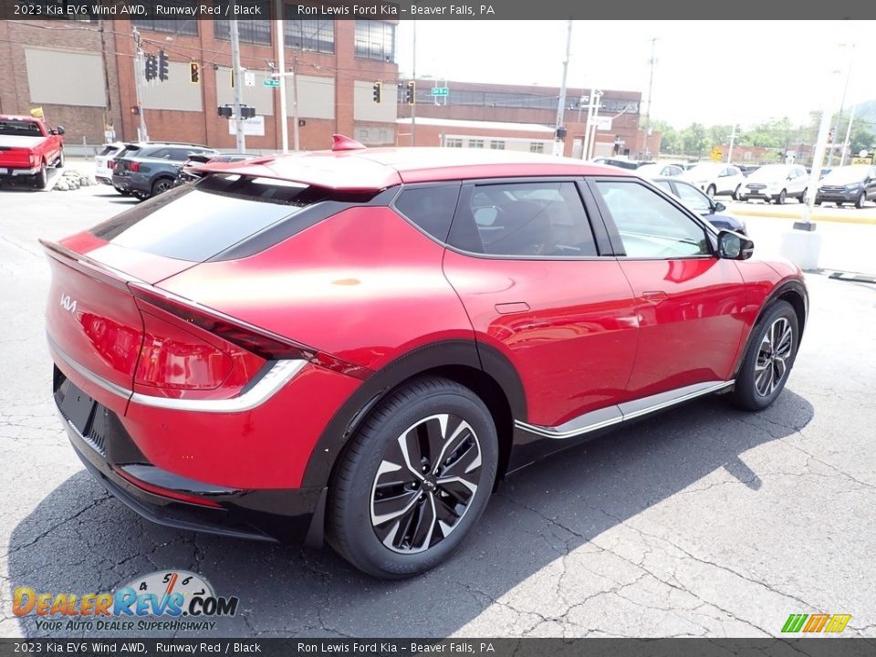 2023 Kia EV6 Wind AWD Runway Red / Black Photo #8