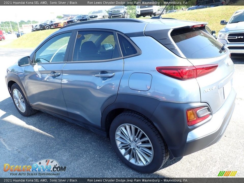 2021 Hyundai Kona SEL AWD Sonic Silver / Black Photo #3