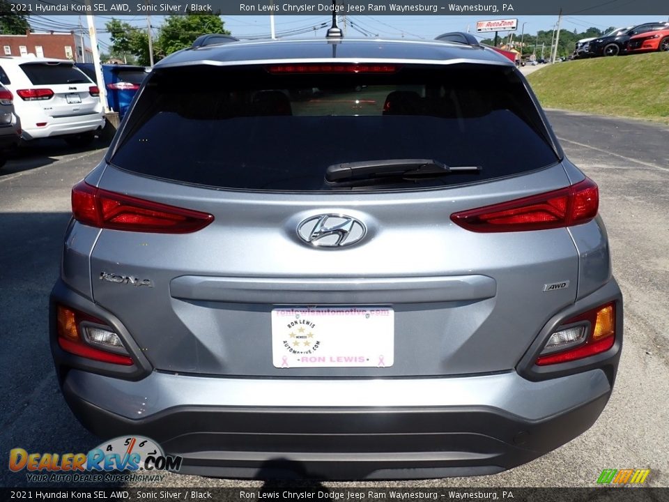 2021 Hyundai Kona SEL AWD Sonic Silver / Black Photo #4