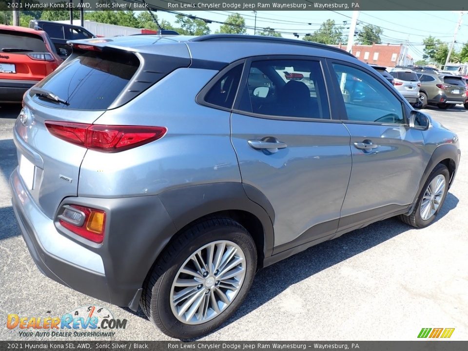 2021 Hyundai Kona SEL AWD Sonic Silver / Black Photo #6