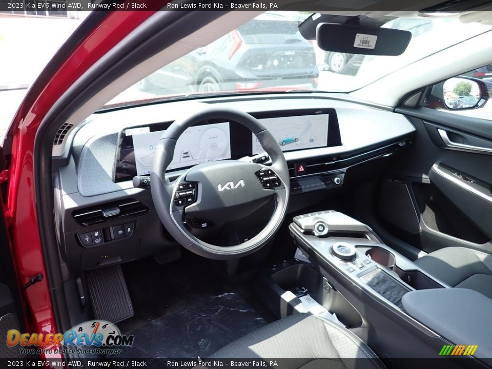 Front Seat of 2023 Kia EV6 Wind AWD Photo #13